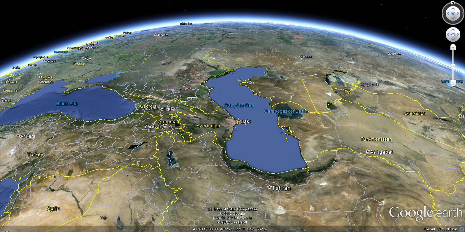 terre Caucase carte
